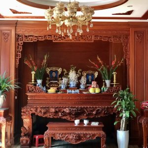 Bộ sập thờ ST 01 gỗ gụ