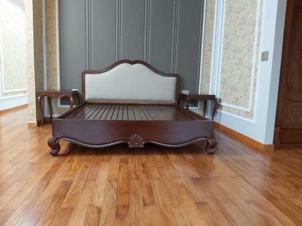 Giường ngủ tân cổ điển gỗ gõ đỏ mã GN 01