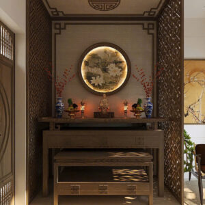 Bộ ban thờ gia tiên 06