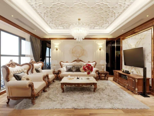 Bộ tân cổ điển phòng khách 03