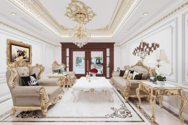 Bộ tân cổ điển phòng khách 04